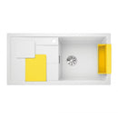 Blanco Sity Xl 6 S Sink Metallic Aluminium, Lava Grey Accessory Set - Ideali