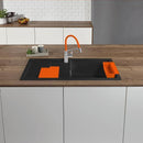 Blanco Sity Xl 6 S Sink Metallic Aluminium, Lava Grey Accessory Set - Ideali