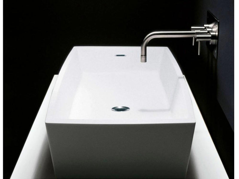 Boffi Gobi 2 countertop washbasin in Cristalplant WRGBAE02 - Ideali
