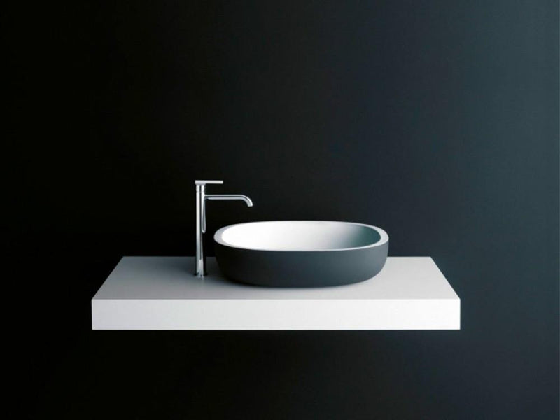 Boffi Iceland countertop washbasin in Cristalplant - Ideali