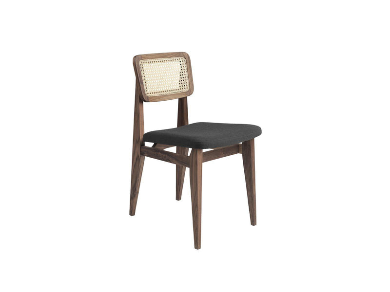 Gubi C-Chair Dining Chair, Upholstered Seat