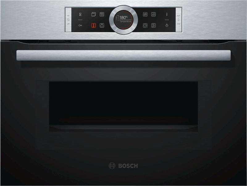 Bosch Serie 8 Built-In Combi Microwave Oven 45x60cm CMG633BS1B - Ideali