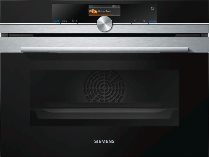 Siemens iQ700 Built-In Combi Steam Oven 60x45cm CS656GBS7B - Ideali