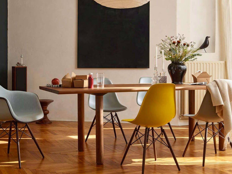 Vitra Eames Plastic Side Chair DSW - Maple Yellowish Base - Ideali