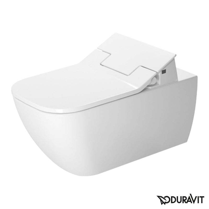 Duravit Happy D.2 Wall-Mounted Washdown Toilet Rimless with NEW SensoWash® Slim Toilet Seat, Set