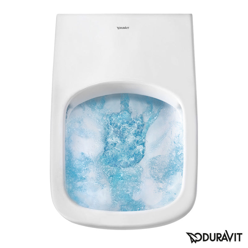 Duravit Happy D.2 Wall-Mounted Washdown Toilet for SensoWash® Rimless, Extended Version