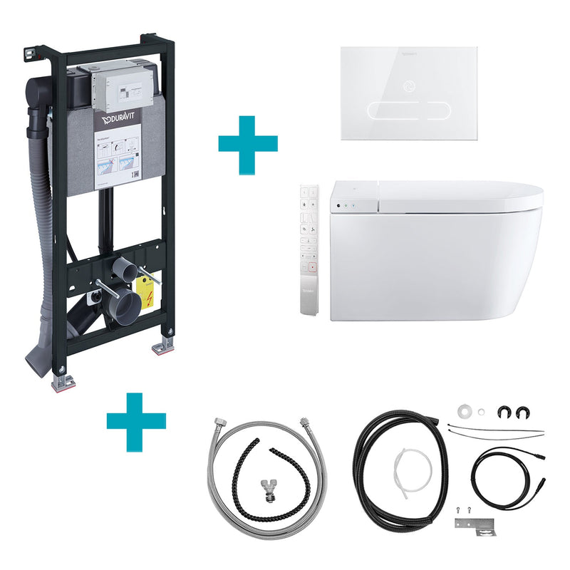 Duravit SensoWash® Starck f Plus Compact Shower Toilet Complete System