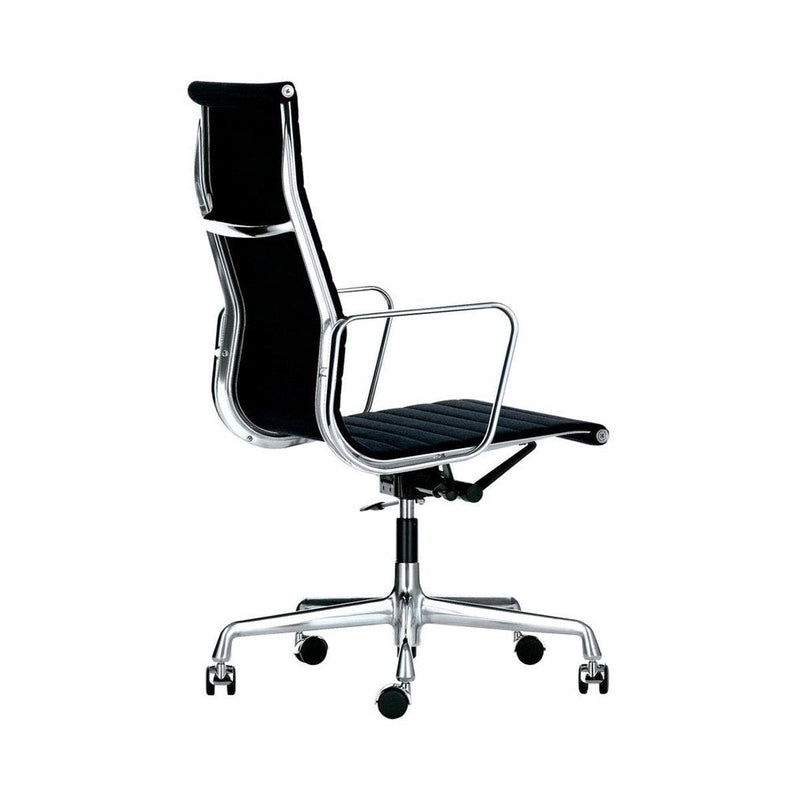 Vitra Aluminium Chair EA 119 - Office Chair - Hopsak 66 Nero / Chrome - Ideali