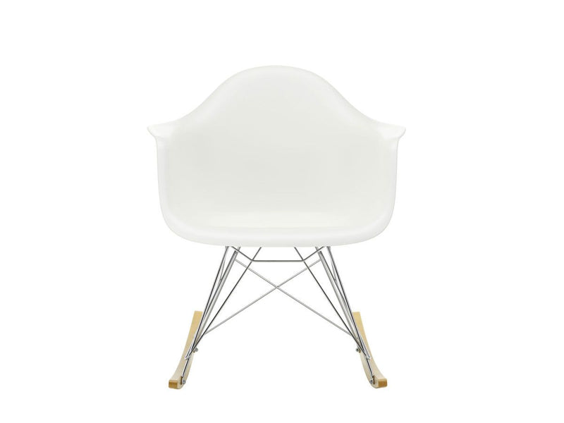 Vitra Eames Plastic RAR Rocking Chair Golden Maple/Chrome