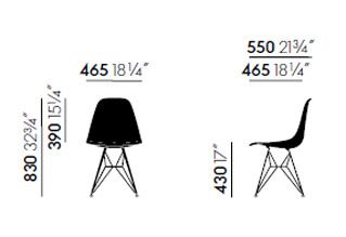 Vitra Eames Plastic Side Chair DSR - Ideali