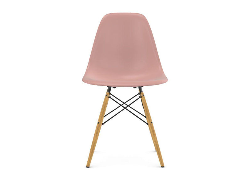 Vitra Eames Plastic Side Chair DSW - Maple Yellowish Base -Pale Rose