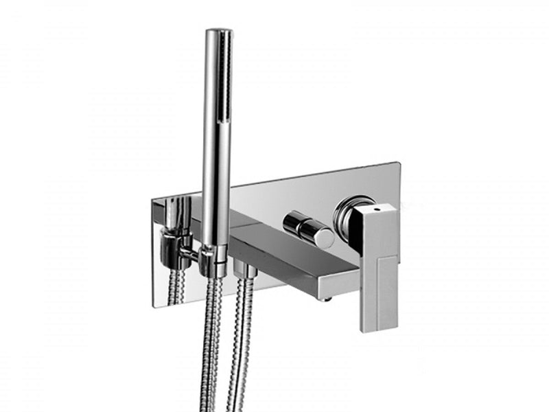 Fantini AR/38 wall hot tub tap with diverter and handshower 3320SB