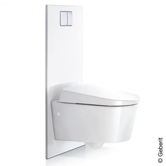 Geberit Design Plate For Aquaclean Sela, Mera And Tuma Complete Toilet Sets To Concealed Cistern White - Ideali