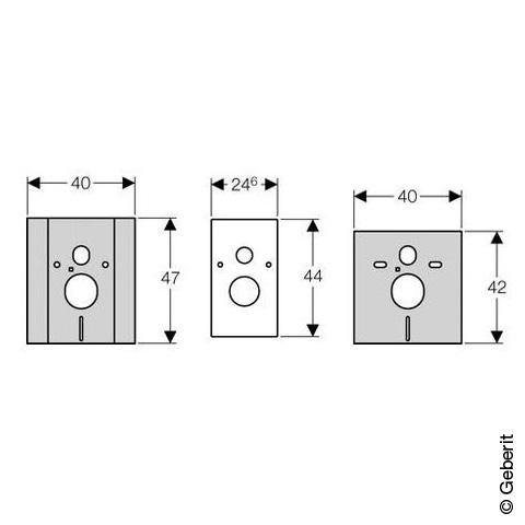 Geberit Cover Plate For Height Adjustable, Wall-Mounted Toilet - Ideali