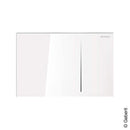 Geberit Sigma70 Flush Plate For Dual Flush Mechanism White Glass - Ideali