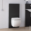 Geberit Monolith Sanitary Module For Wall-Mounted Toilet H: 101 Cm, Glass White - Ideali