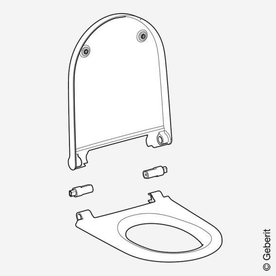 Geberit Aquaclean Sela Replacement Toilet Seat 243650111 - Ideali