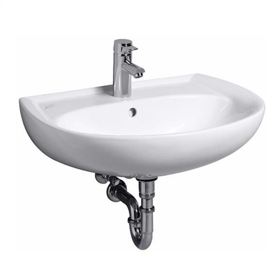 Geberit Renova Washbasin White, With Keratect, With 1 Tap Hole, With Overflow - Ideali