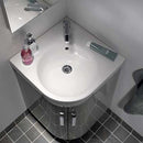 Geberit Renova Compact Corner Hand Washbasin White, With Keratect - Ideali