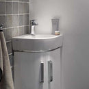 Geberit Renova Compact Corner Hand Washbasin White, With Keratect - Ideali