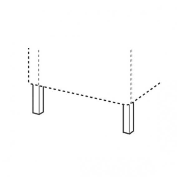 Geberit Renova Compact Furniture Legs (2 Pieces) - Ideali