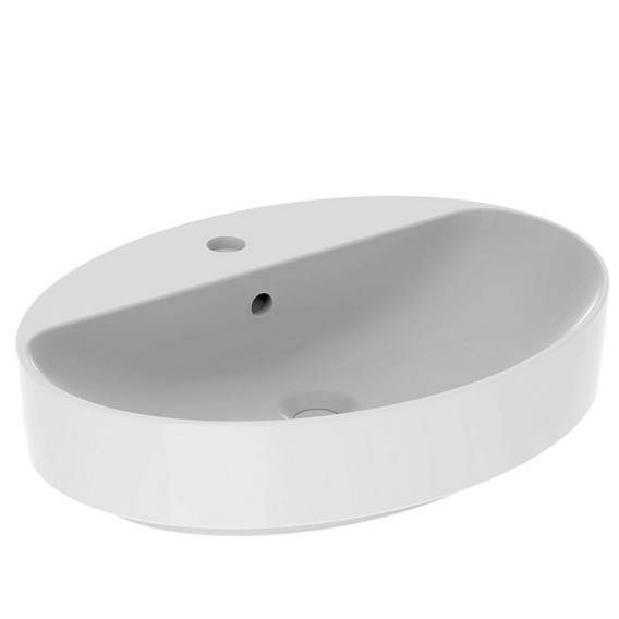 Geberit Variform Countertop Basin, Oval White, With Keratect, With Overflow - Ideali