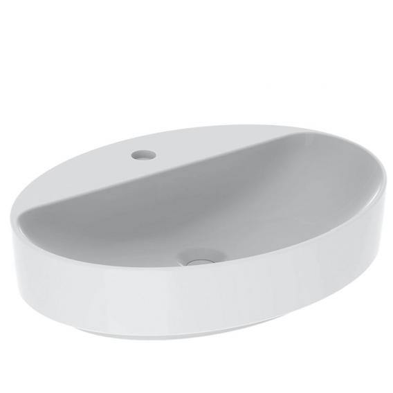Geberit Variform Countertop Basin, Oval White, With Keratect, With Overflow - Ideali