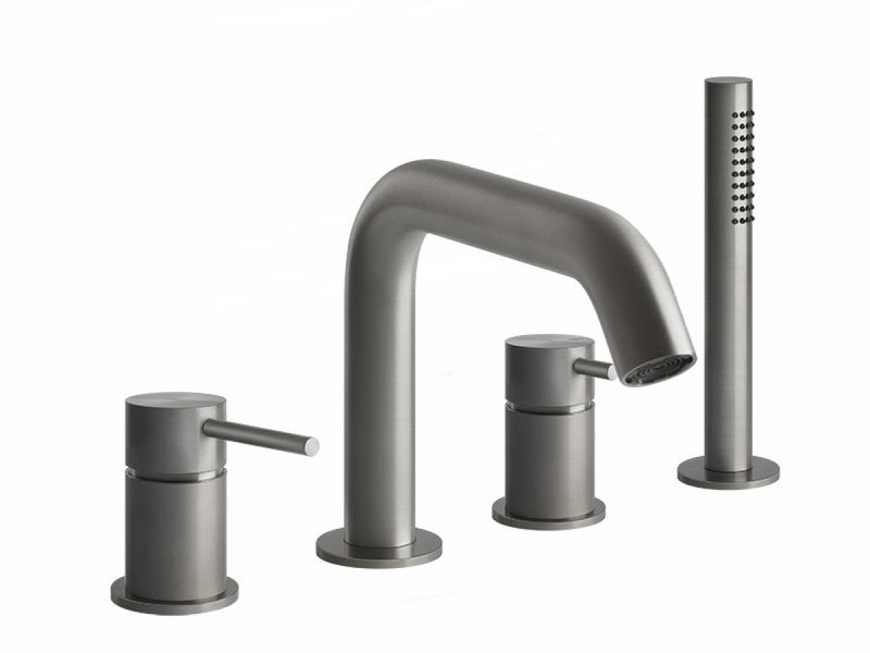 Gessi 316 4 holes hot tub tap with handshower 54037