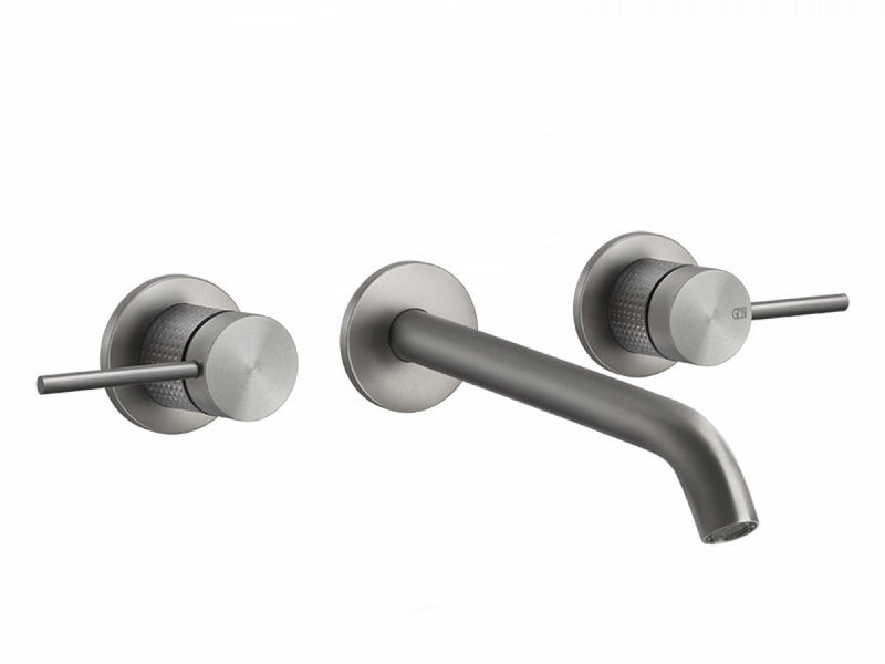 Gessi 316 Cesello wall 3 holes sink tap 54494