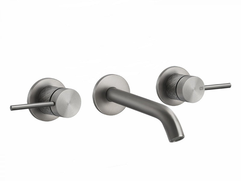 Gessi 316 Intreccio wall 3 holes sink tap 54192