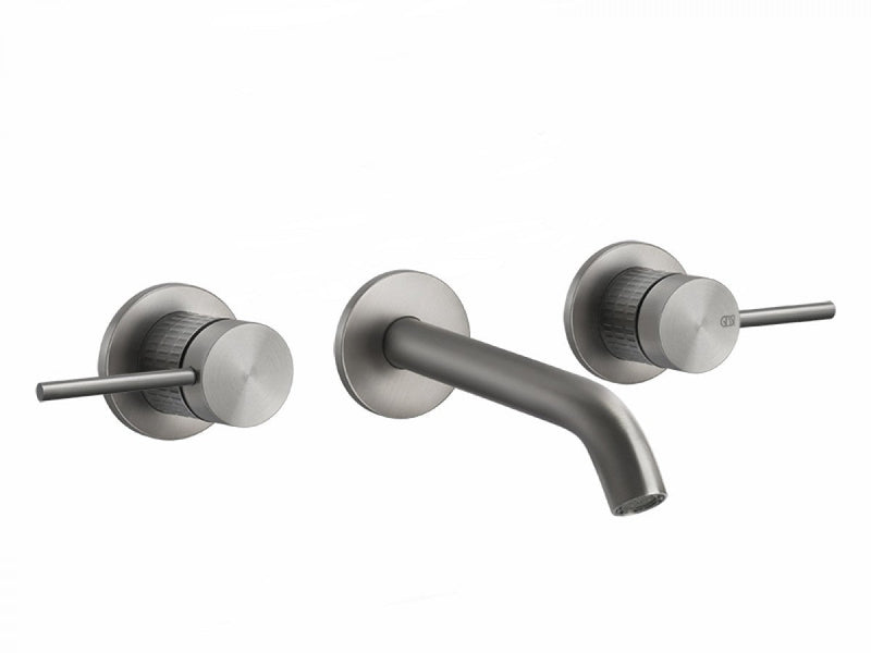 Gessi 316 Meccanica wall 3 holes sink tap 54292