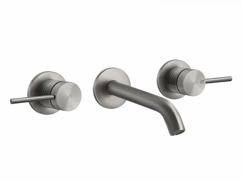 Gessi 316 Trame wall 3 holes sink tap 54392