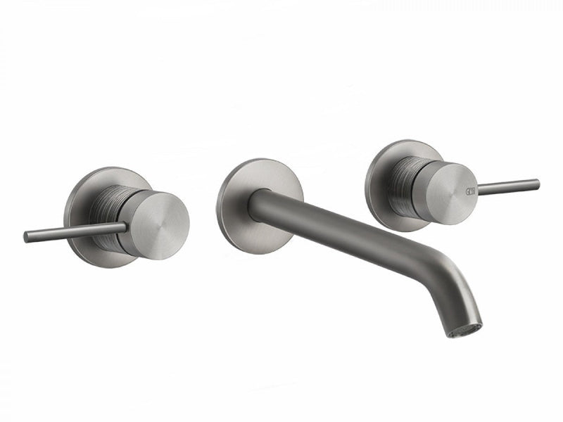 Gessi 316 Trame wall 3 holes sink tap 54394