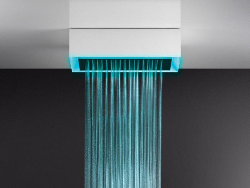Gessi Afilo ceiling shower head with chromotherapy 57403