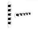 Gessi Tondo Wellness thermostatic shower mixer with 4 stop valves 43068