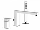 Gessi Rettangolo 3 holes hot tub tap 20037
