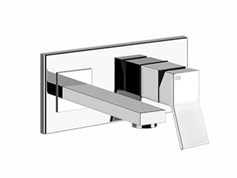 Gessi Rettangolo K wall sink tap 53088