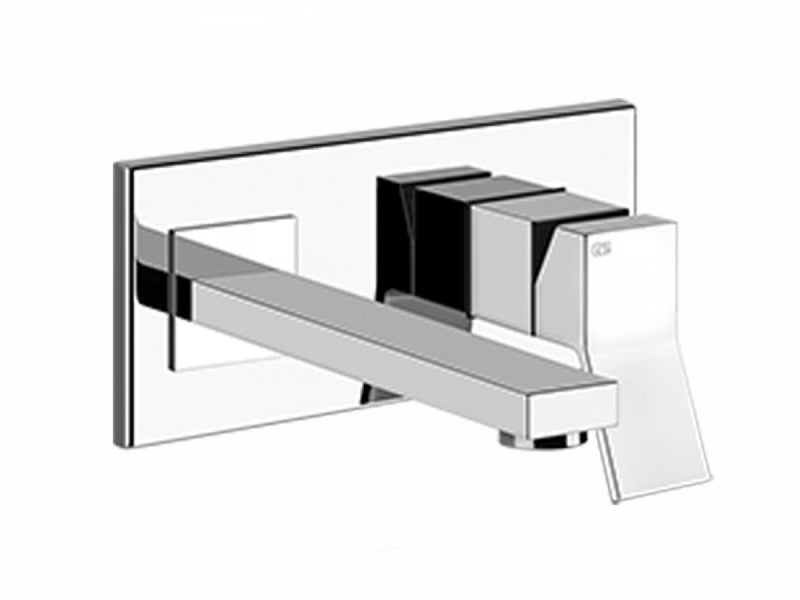 Gessi Rettangolo K wall sink tap 53089