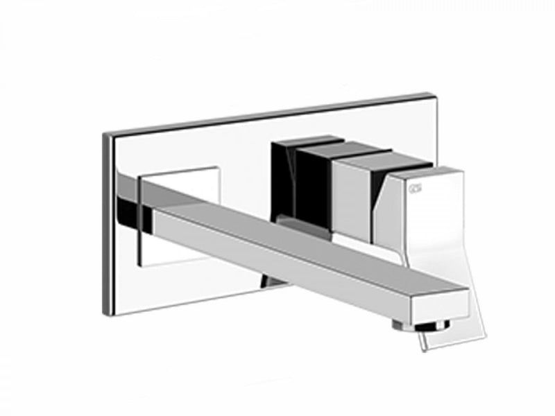 Gessi Rettangolo K wall sink tap 53090