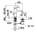 Laufen Lua Basin Mixer H3110810041241