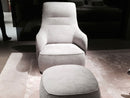 Giorgetti Caddy Bergere Armchair Silver 6548