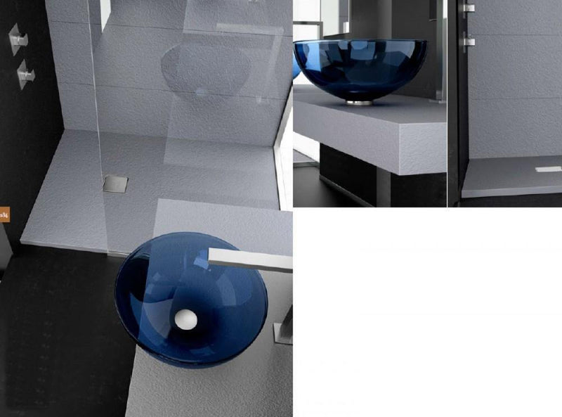 Glass-design Da Vinci countertop basin LAGUNA - Ideali