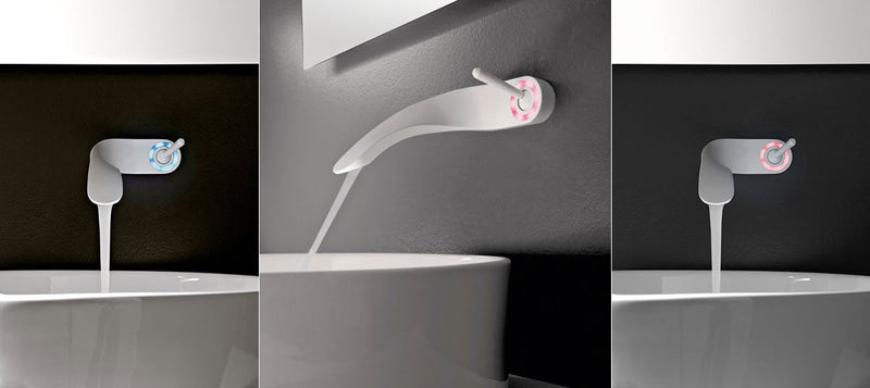 Graff Ametis wall single lever sink tap with LED E6440LM43