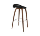 Gubi Gubi 3D Bar Stool - Hirek Shell with Wood Base - Ideali