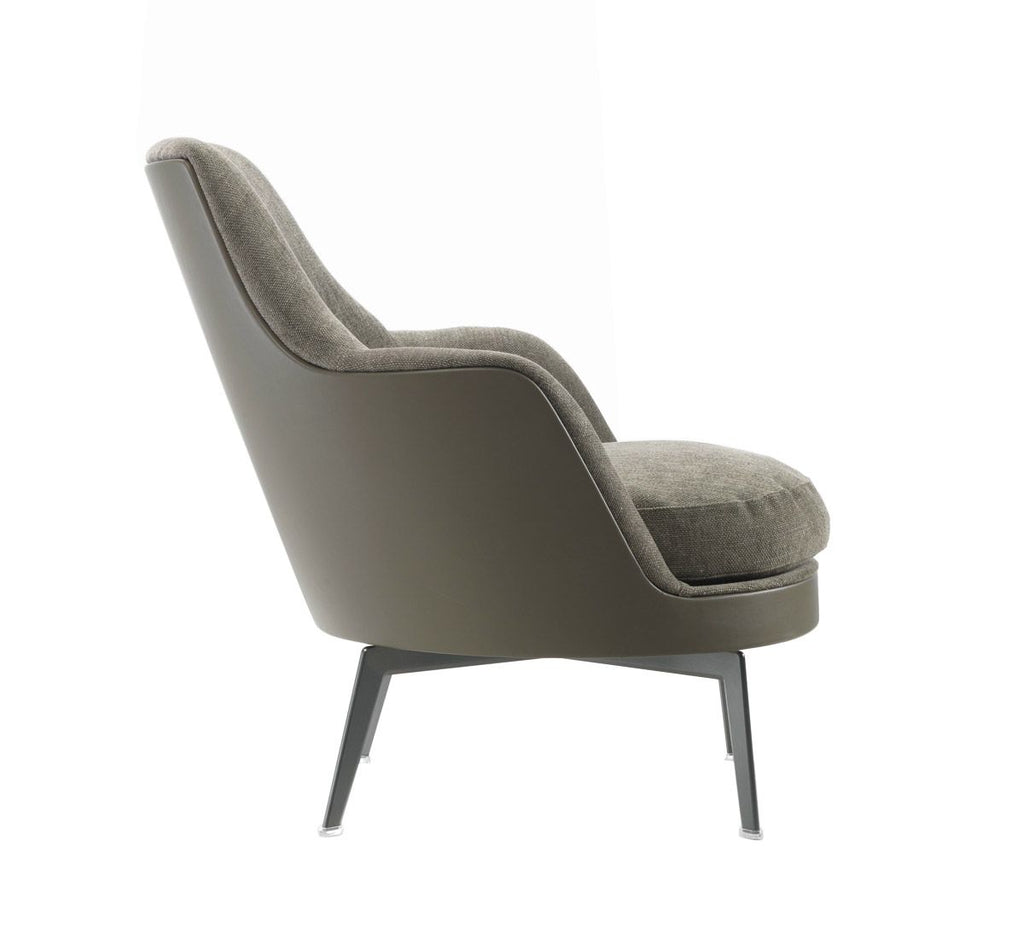 Flexform Guscio Soft High Armchair External Leather: Prices up