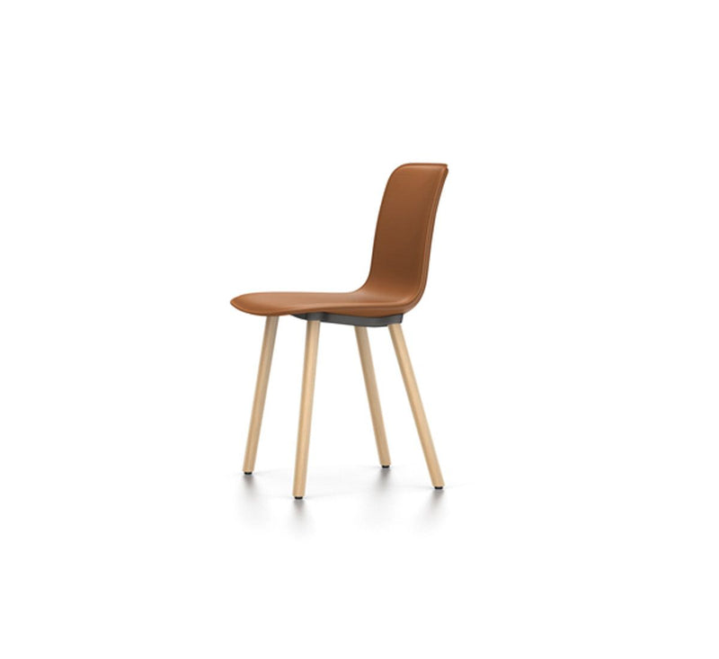 Vitra Hal Leather Wood Chair