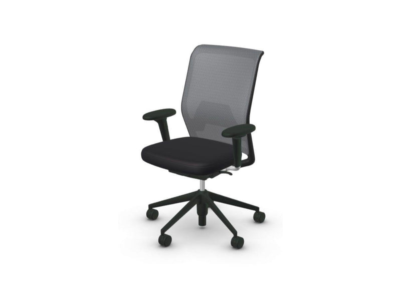 Vitra ID Mesh Office Chair - Plano 73 Nero/Coconut / Diamond Mesh 67 Asphalt - Ideali