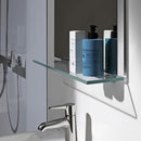 Laufen Frame 25 Glass Shelf Silver Anodised - Ideali