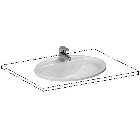 Laufen Pro B Drop-In Washbasin H8139510001041 - Ideali