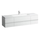 Laufen Living Square Washbasin With Case Vanity Unit Set H8164380001041 + H4013620754751 - Ideali